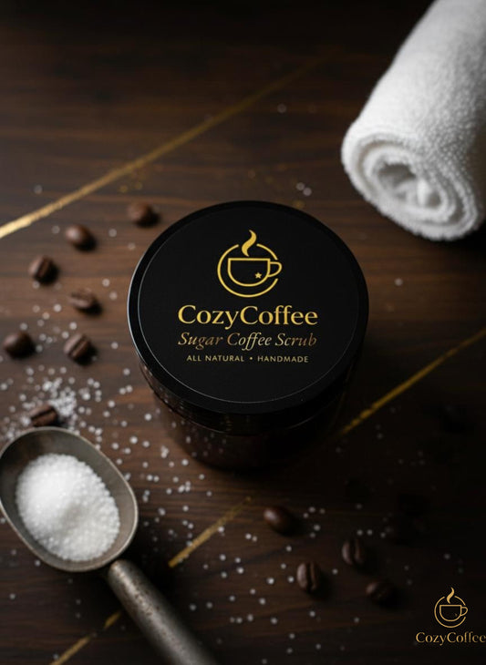 CozyCoffee Sugar Coffee Scrub – All Natural • Handmade