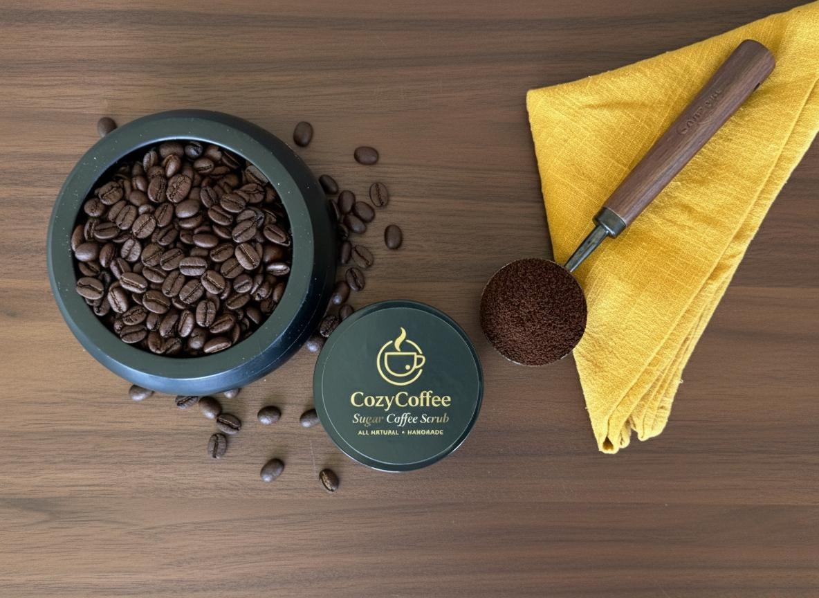 CozyCoffee Sugar Coffee Scrub – All Natural • Handmade