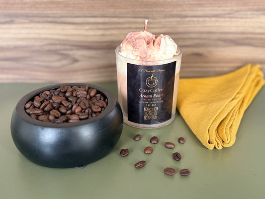 CozyCoffee: Aroma Roast Caramel Macchiato Candle Edition